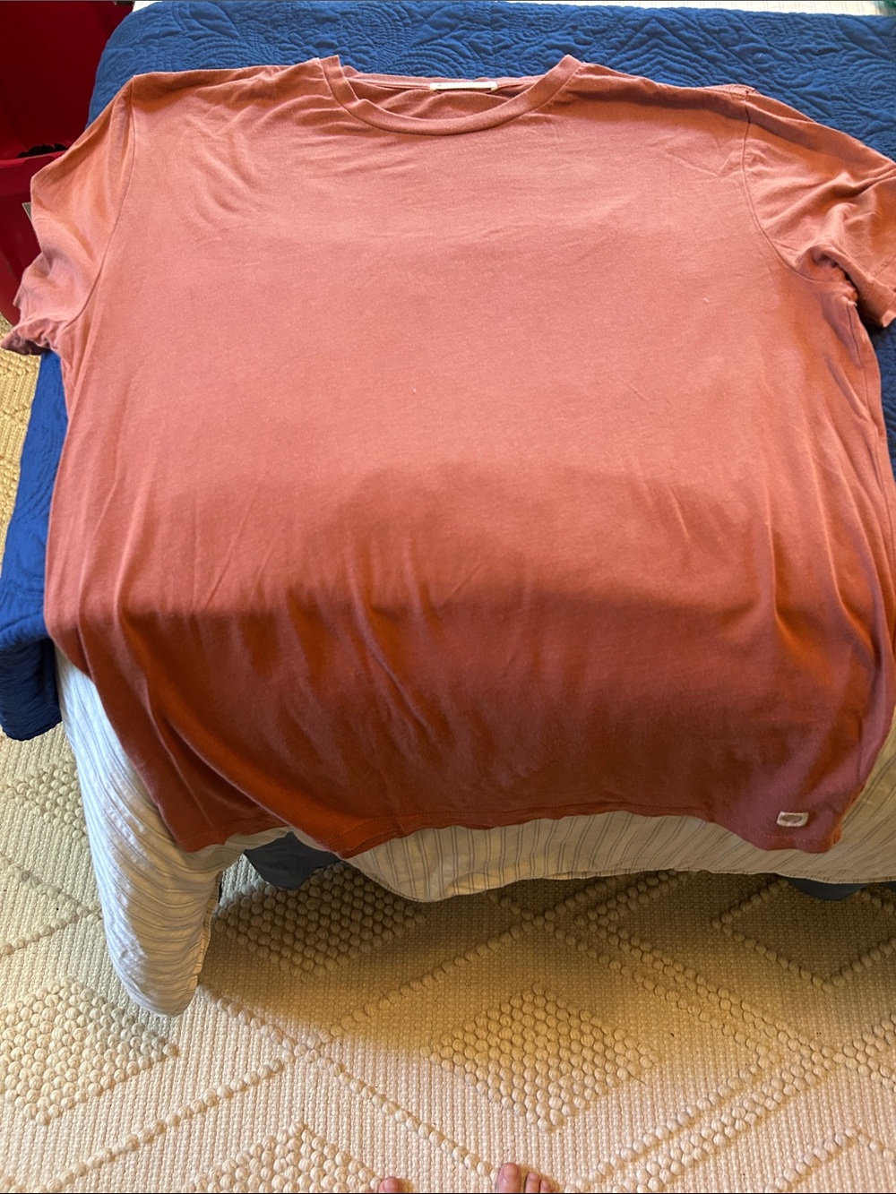 Marine Layer Burnt Orange Crewneck Tee